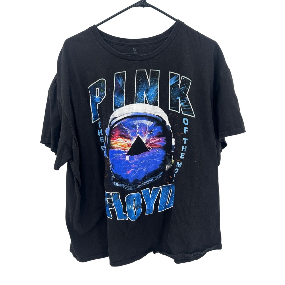 Pink Floyd Dark Side of the Moon Astronaut Graphic Tee 3XL‎ Black Rock Grunge